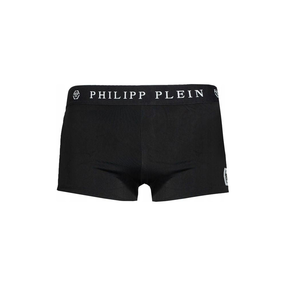 Philipp Plein Black Polyamide Men's Swimwear Philipp Plein