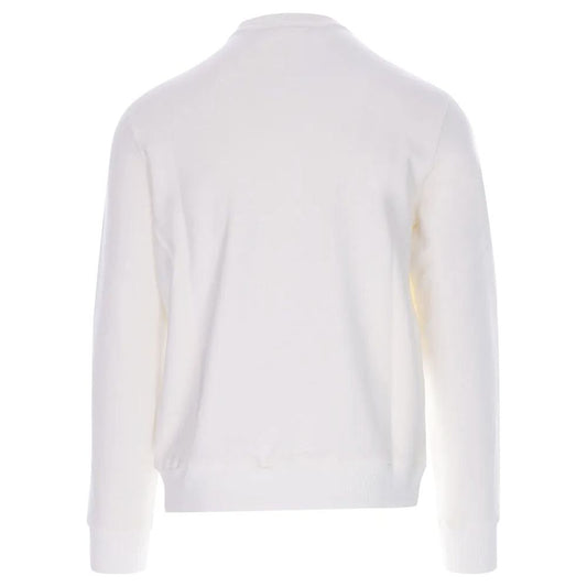 Jacob Cohen White Cotton Men Sweater Jacob Cohen