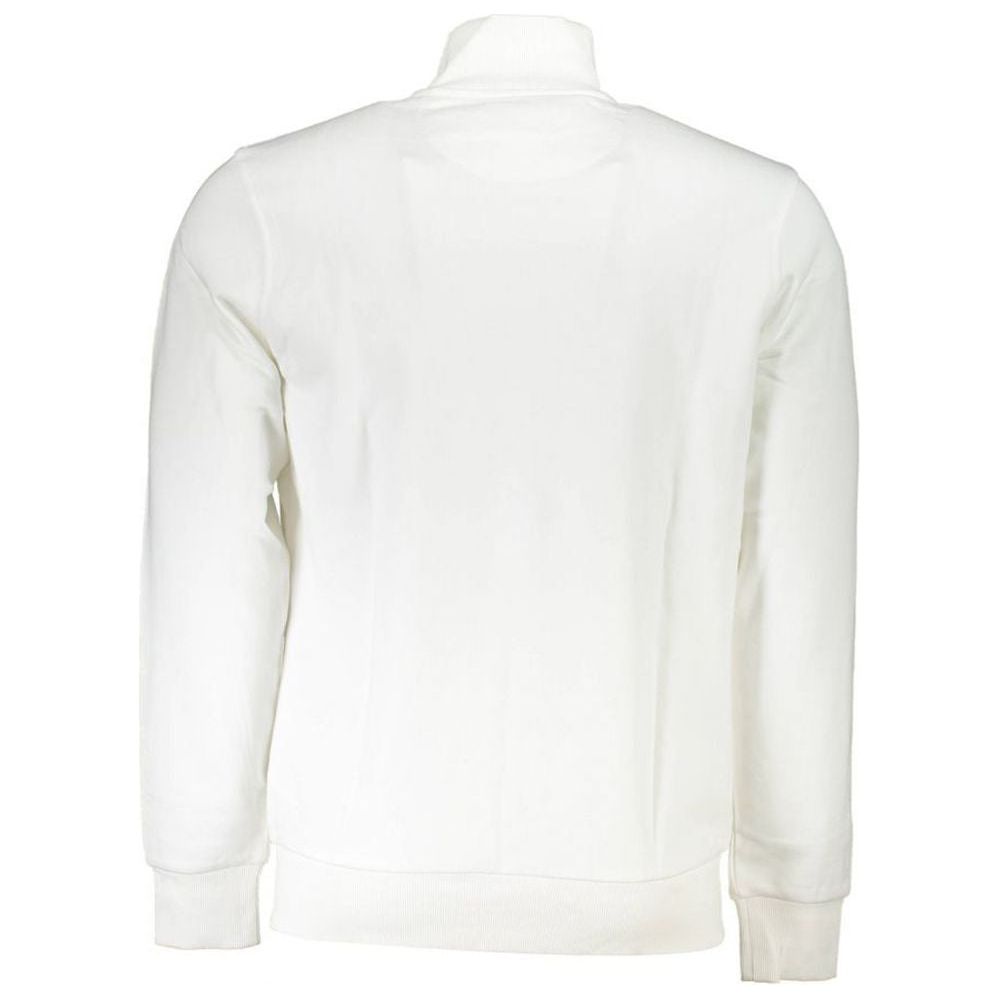 La Martina White Cotton Men Sweater La Martina