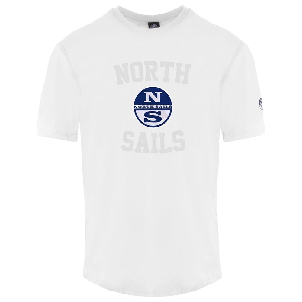 North Sails Elevated Casual White Crewneck Cotton Tee North Sails