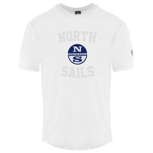 North Sails White Cotton Men T-Shirt North Sails