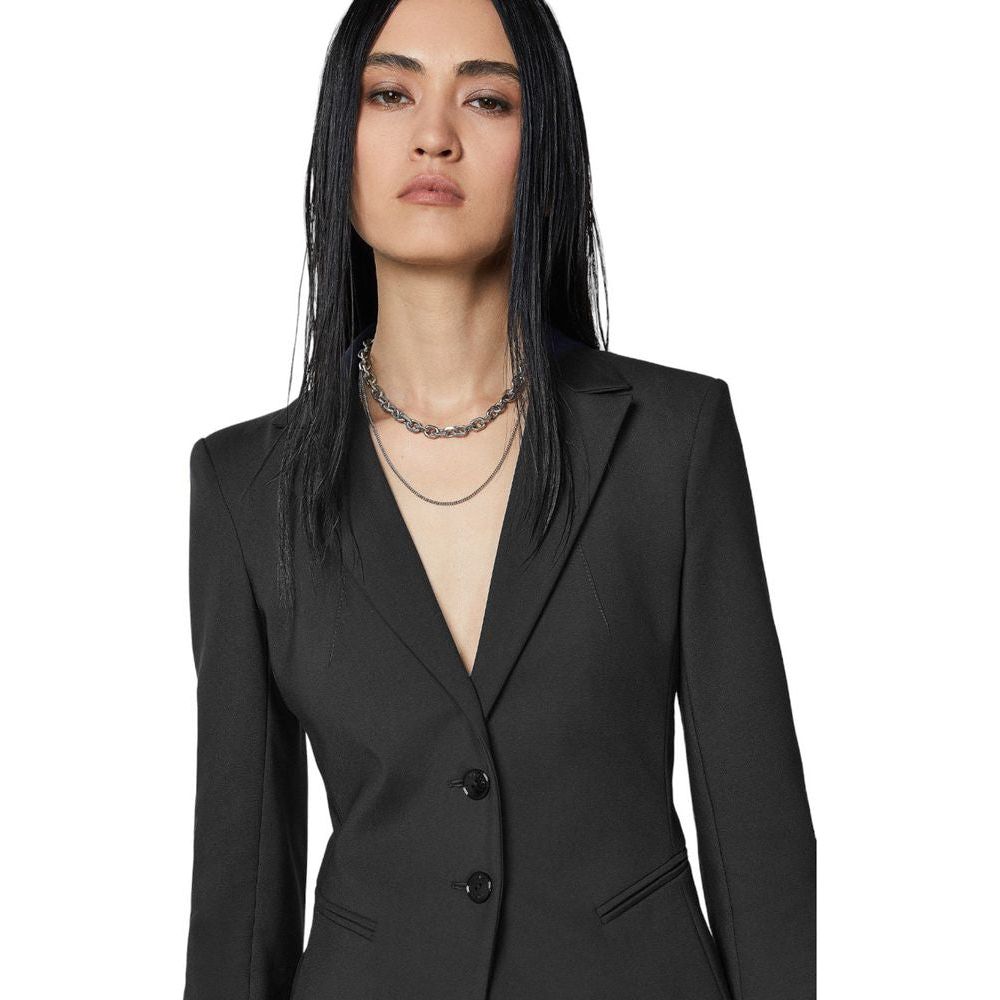 Patrizia Pepe Black Cotton Suits & Blazer Patrizia Pepe