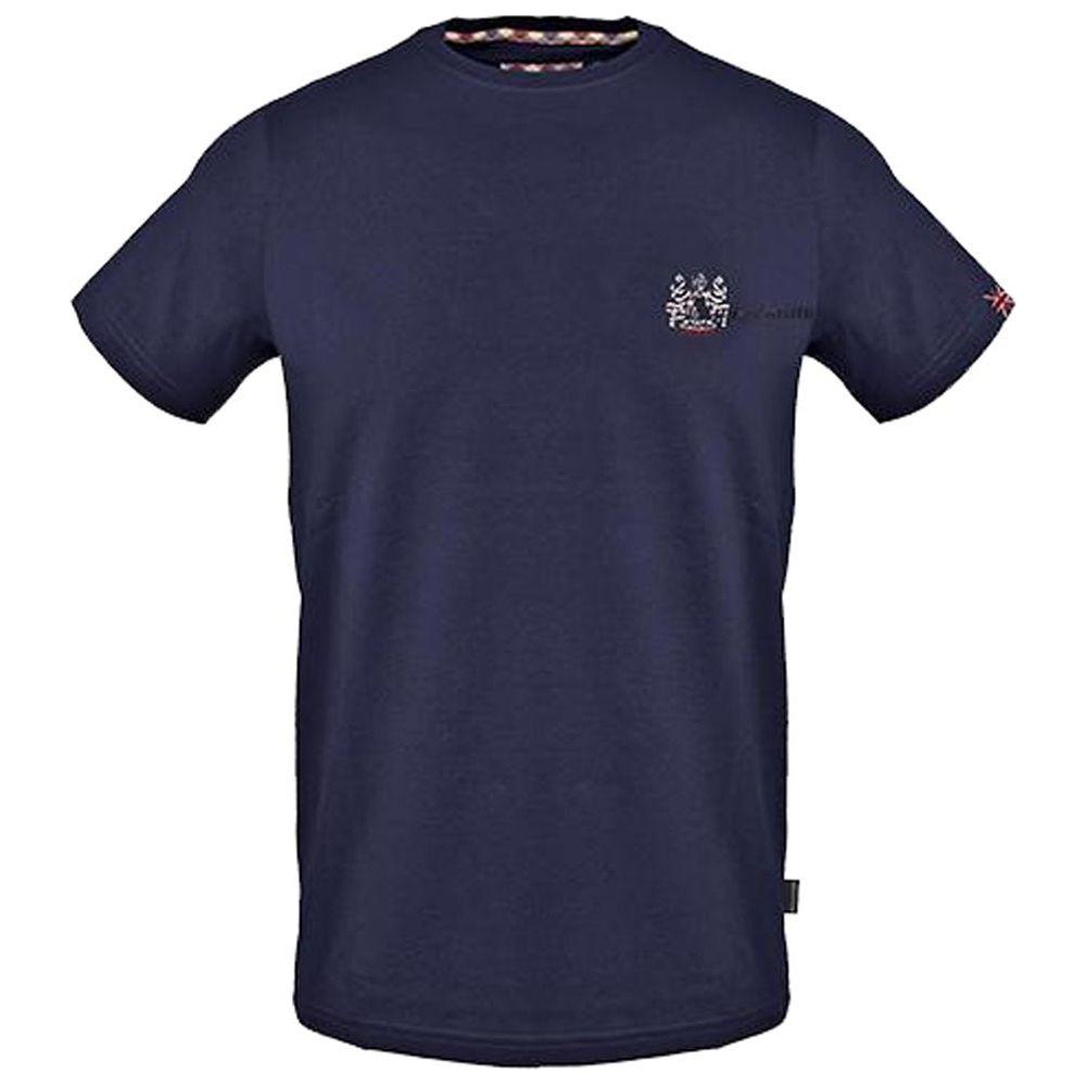 Aquascutum Blue Cotton T-Shirt