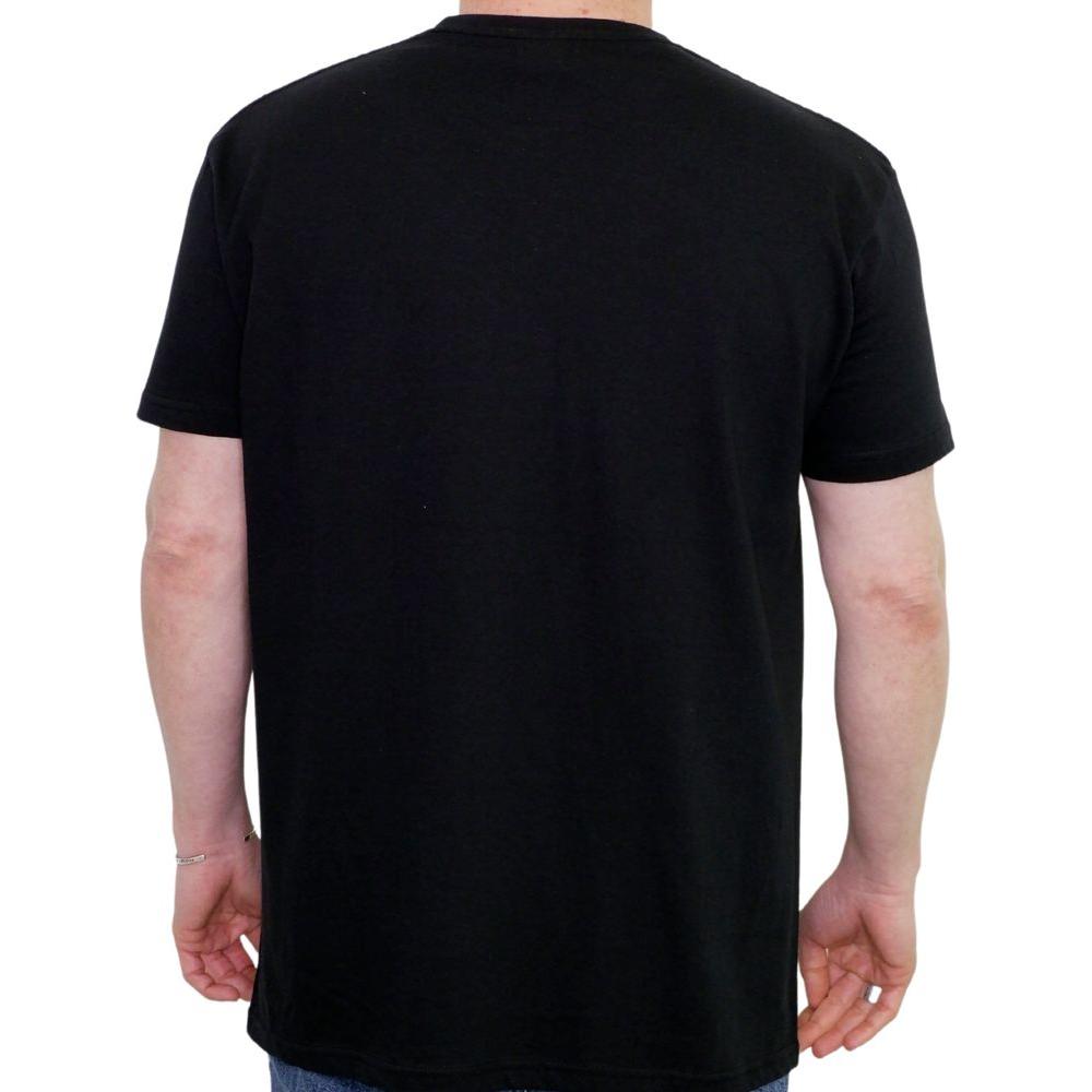 North Sails Embossed Logo Cotton Tee in Timeless Black North Sails