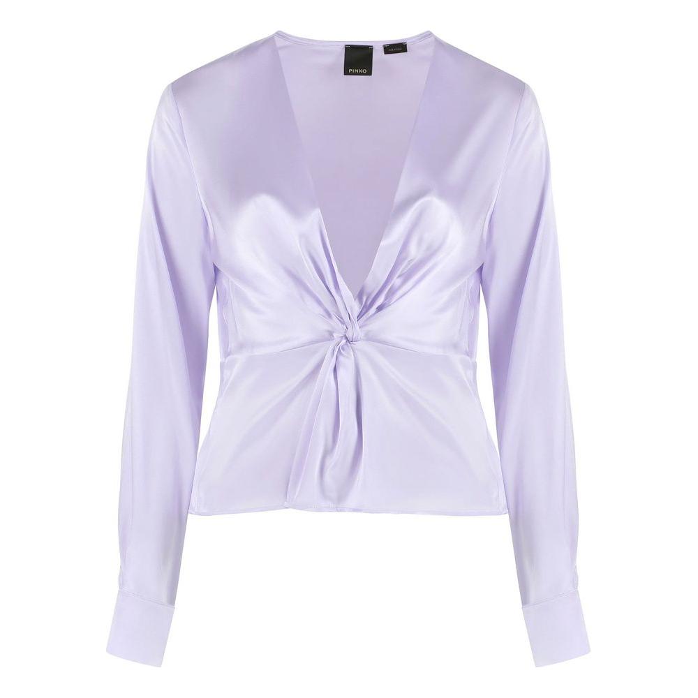 PINKO Lilac Silk Elegance Blouse PINKO