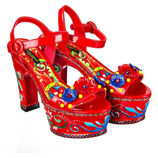 Dolce & Gabbana Sicilian Elegance Leather Clogs Dolce & Gabbana