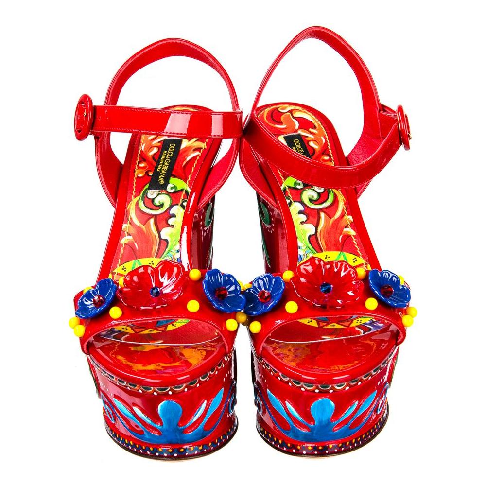 Dolce & Gabbana Sicilian Elegance Leather Clogs Dolce & Gabbana