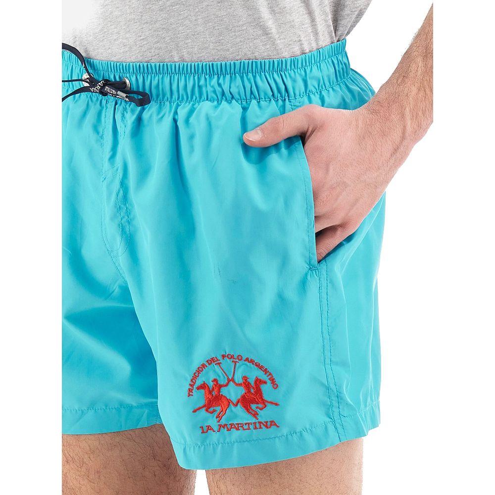 La Martina Elegant Light Blue Men's Swim Shorts La Martina