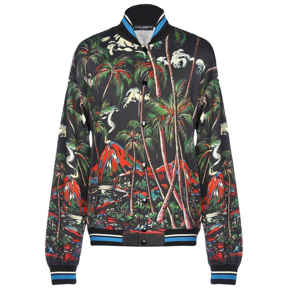 Dolce & Gabbana Elegant Silk-Lined Multicolor Jacket Dolce & Gabbana