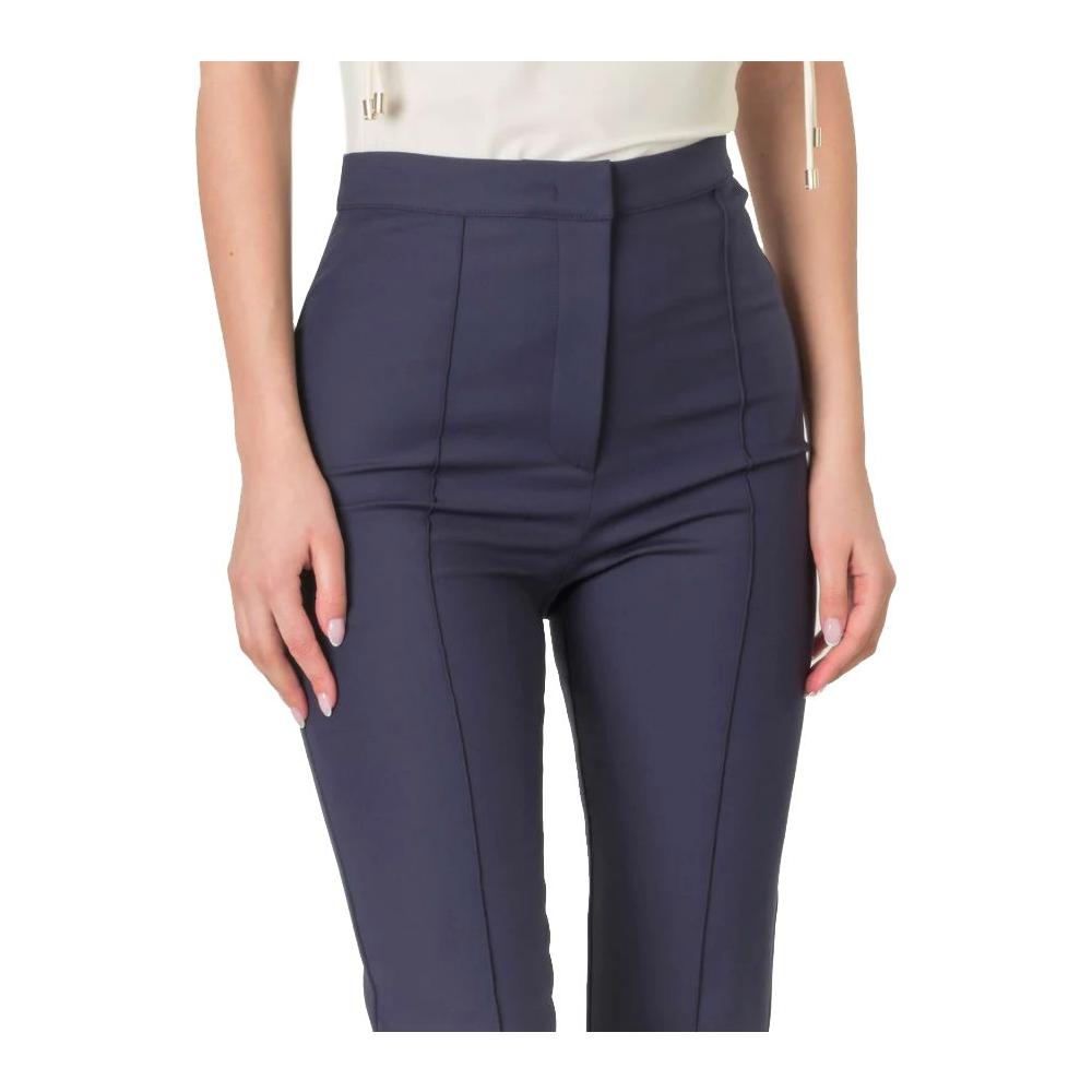 Patrizia Pepe Sleek High Waist Flared Ankle Trousers Patrizia Pepe