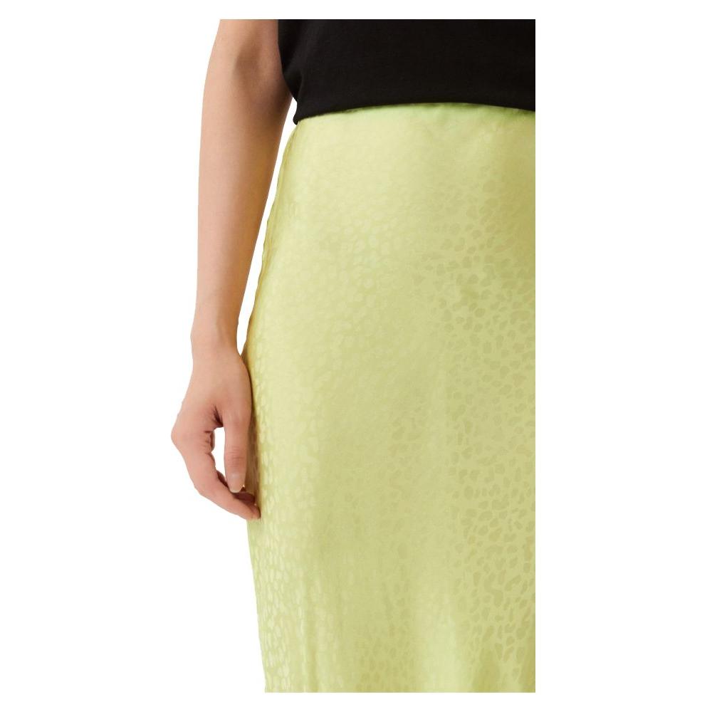 Patrizia Pepe Elegant Spotted Green Midi Skirt Patrizia Pepe