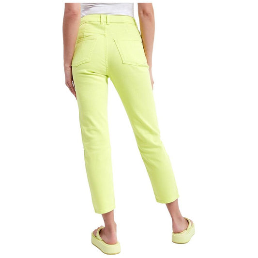 Patrizia Pepe Chic High-Waisted Lime Trousers Patrizia Pepe