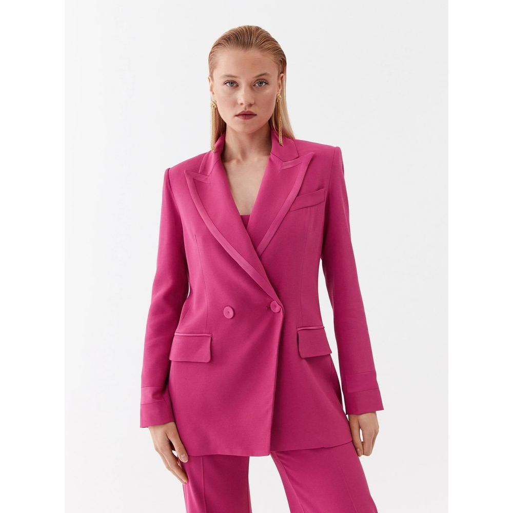 Patrizia Pepe Elegant Fuchsia One-Button Blazer Patrizia Pepe