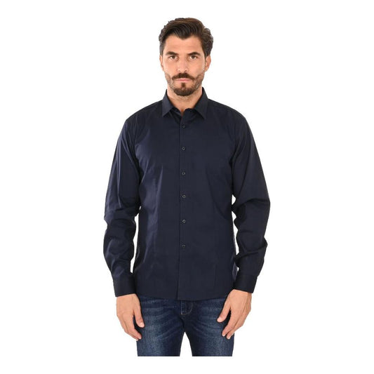 Ballantyne Blue Cotton Men's Shirt Ballantyne