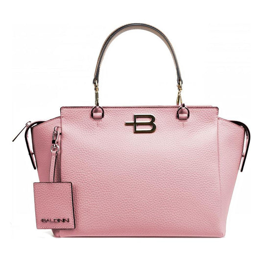 Baldinini Trend Pink Calfskin Women Handbag Baldinini Trend