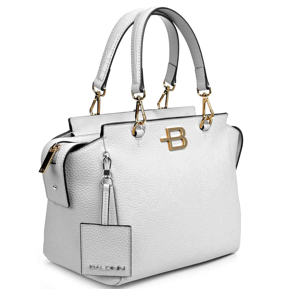 Baldinini Trend Elegant Textured Calfskin Handbag Baldinini Trend