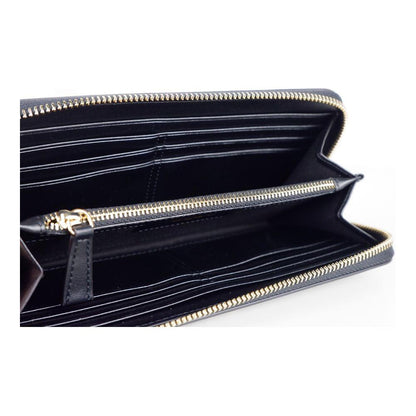 Ungaro Elegant Leather Zippered Wallet in Classic Black Ungaro