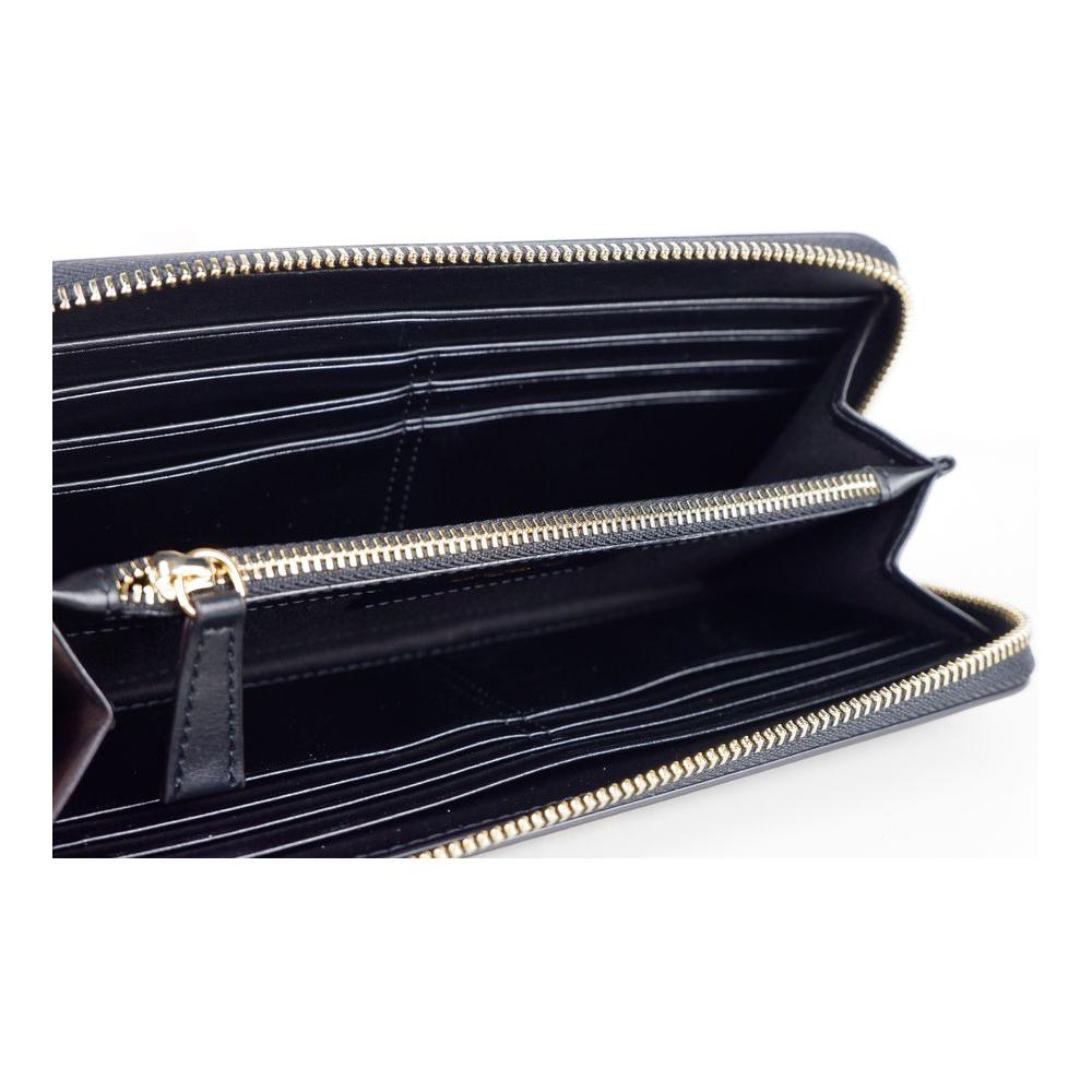 Ungaro Elegant Leather Zippered Wallet in Classic Black Ungaro