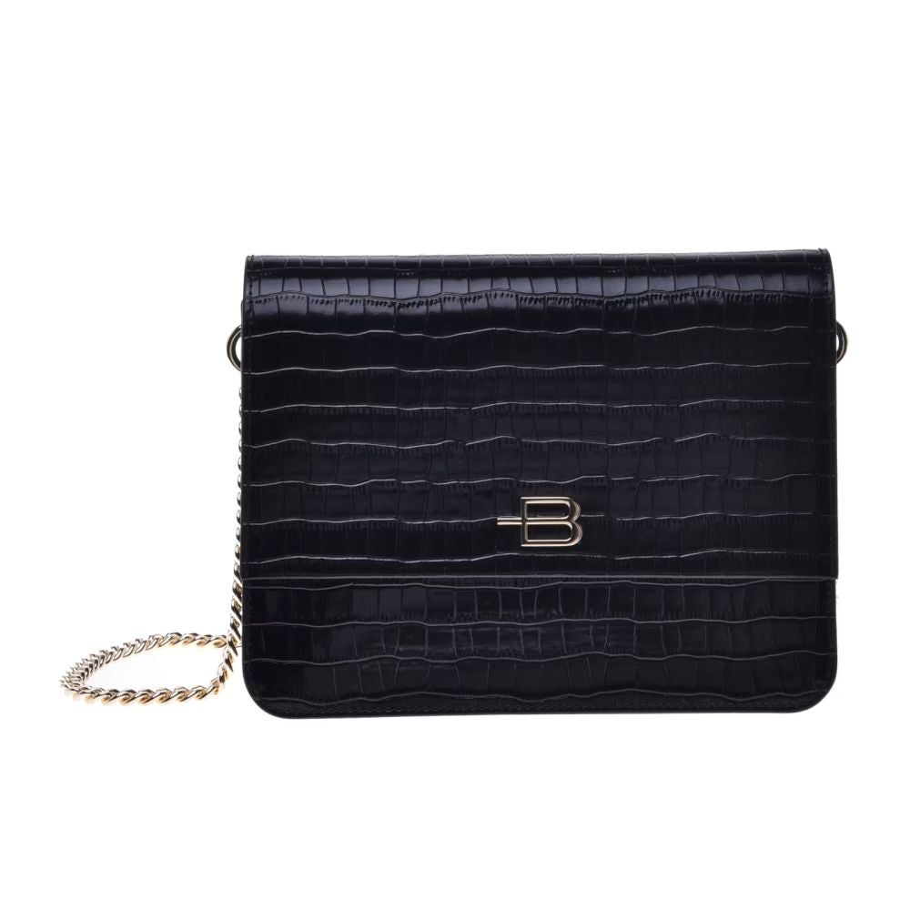 Baldinini Trend Elegant Python-Print Calfskin Shoulder Bag Baldinini Trend