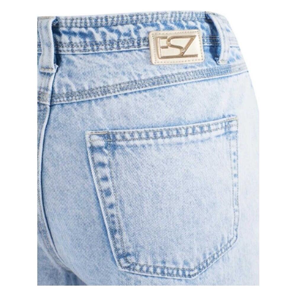 Yes Zee Light Blue Cotton Women Jeans