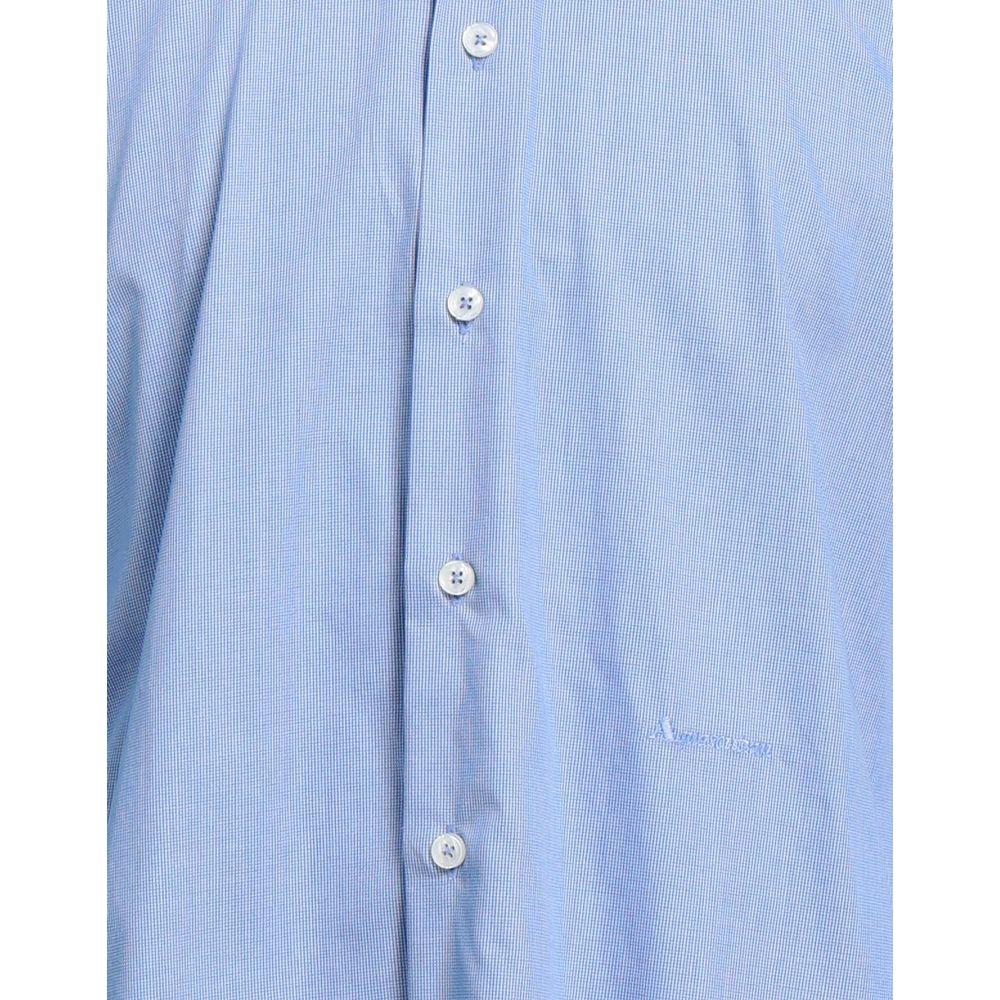 Aquascutum Elegant Light Blue Cotton Shirt Aquascutum