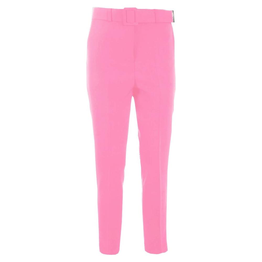 Yes Zee Pink Polyester Women Trouser Yes Zee