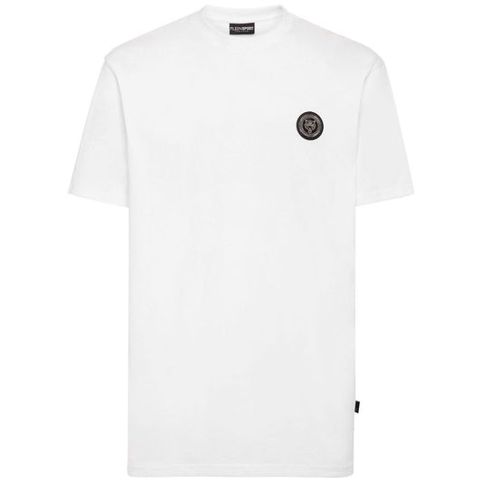 Plein Sport White Cotton Men's T-Shirt Plein Sport