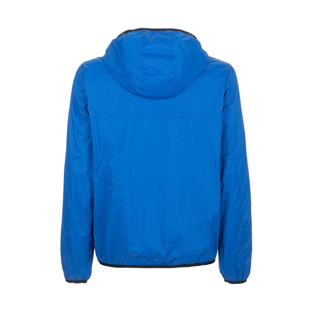 Fred Mello Sleek Light Blue Technical Jacket Fred Mello