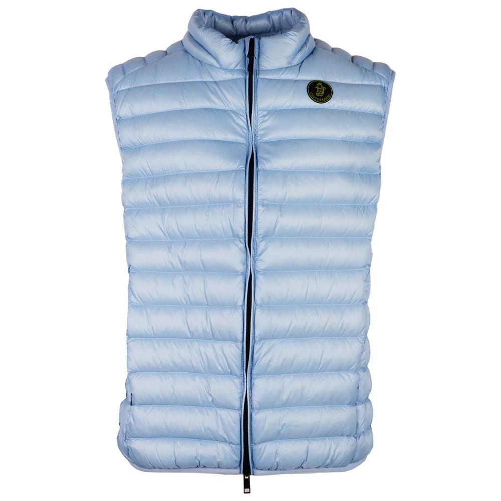 Centogrammi Elegant Light Blue Men's Padded Nylon Vest Centogrammi