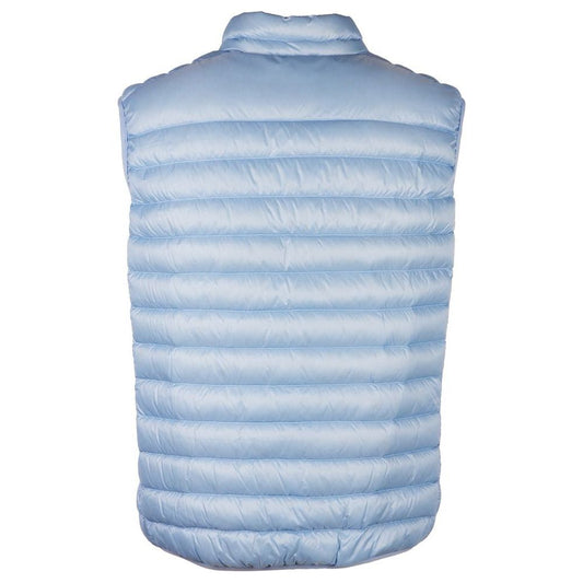 Centogrammi Elegant Light Blue Men's Padded Nylon Vest Centogrammi