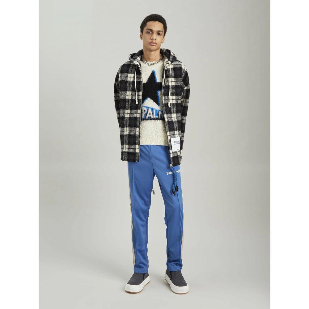 Palm Angels Archival Check Cashmere Hooded Jacket Palm Angels