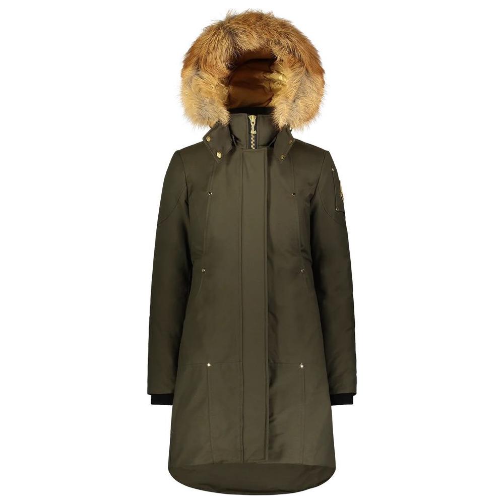 Moose Knuckles Gold-Adorned Stirling Parka with Blue Fox Fur Moose Knuckles