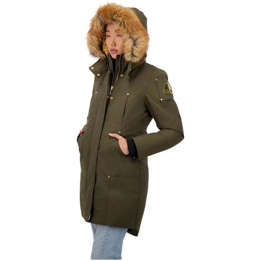 Moose Knuckles Gold-Adorned Stirling Parka with Blue Fox Fur Moose Knuckles