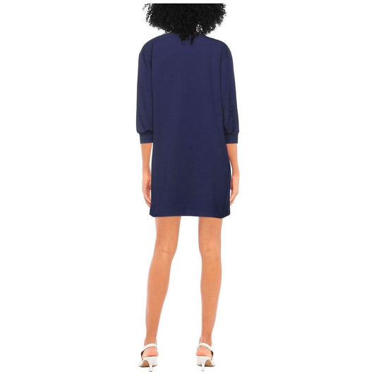 Love Moschino Blue Cotton Women Dress Love Moschino