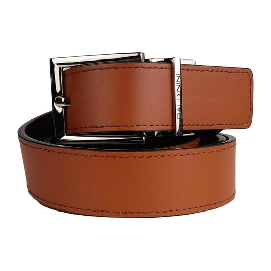 Baldinini Trend Brown Calfskin Men Belt Baldinini Trend