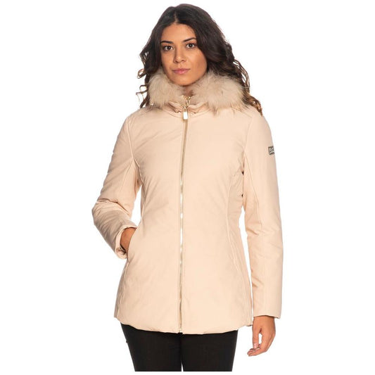 Yes Zee Beige Polyamide Women's Jacket Yes Zee