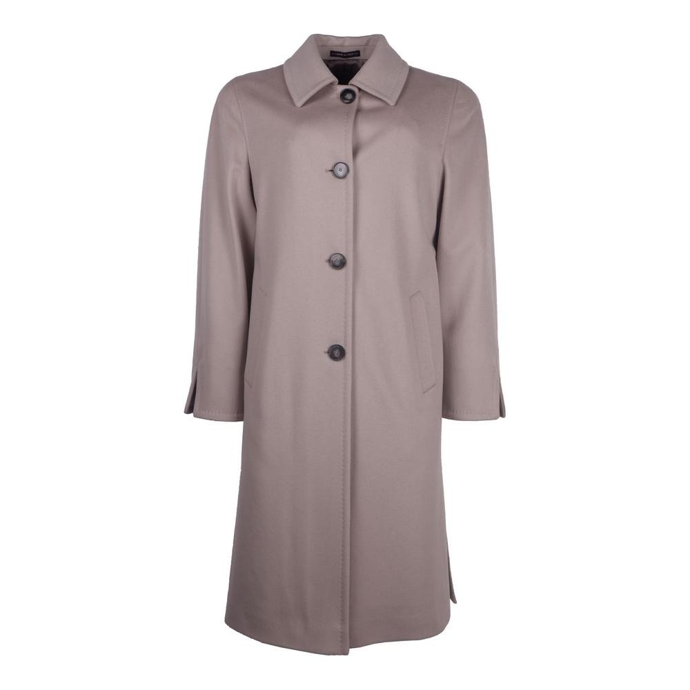 Made in Italy Elegant Virgin Wool Four-Button Coat Made in Italy