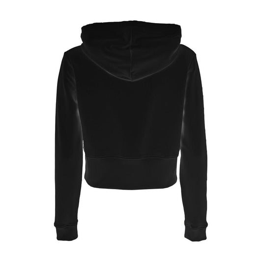 Imperfect Black Cotton Women's Hoodie Imperfect