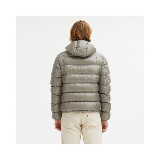 Centogrammi Gray Nylon Men Reversible Jacket Centogrammi