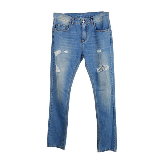 Comme Des Fuckdown Blue Cotton Men's Jean Comme Des Fuckdown