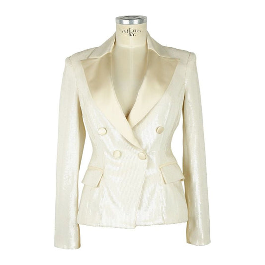 Elisabetta Franchi Elegant Sequined Double-Breasted Jacket Elisabetta Franchi