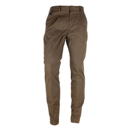 Made in Italy Brown Wool Men Trouser Made in Italy