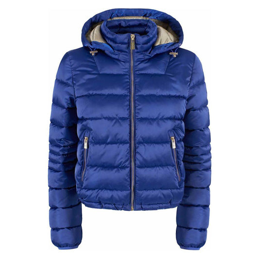 Yes Zee Chic Zippered Short Down Jacket with Hood Yes Zee