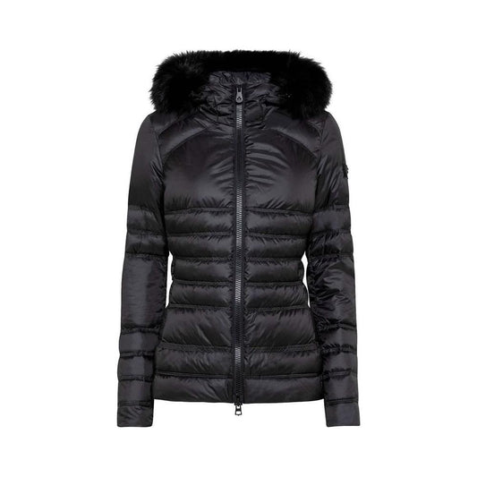 Peuterey Chic Black Fur-Trimmed Winter Jacket Peuterey