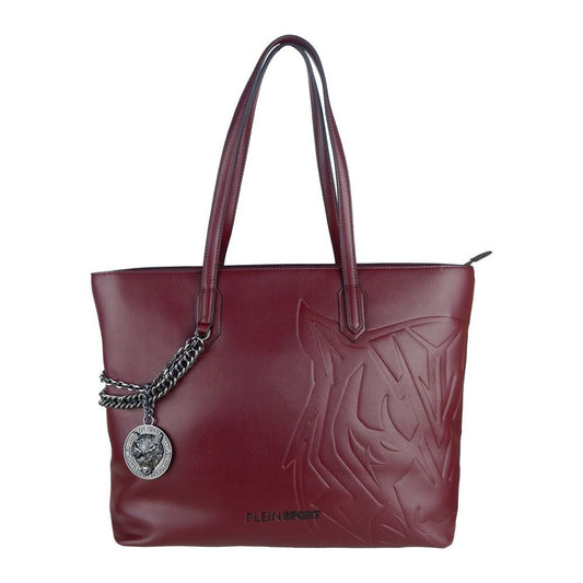 Plein Sport Red Polyethylene Women Shoulder Bag WOMAN TOTES Plein Sport