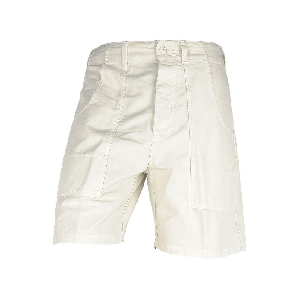 Don The Fuller White Cotton Men's Bermuda Shorts Don The Fuller