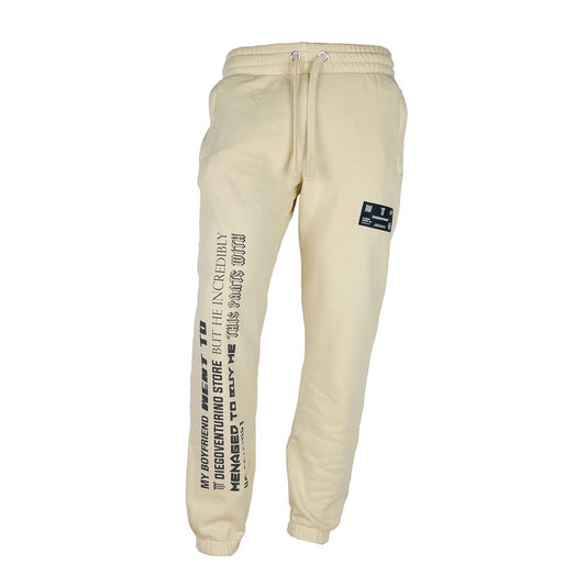 Diego Venturino Beige Cotton Men's Track Pants Diego Venturino