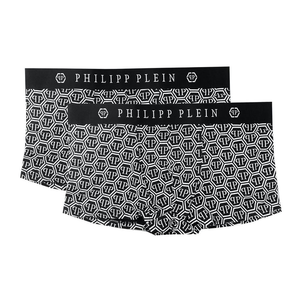 Philipp Plein Elegant Monochrome Boxer Duo Set Philipp Plein