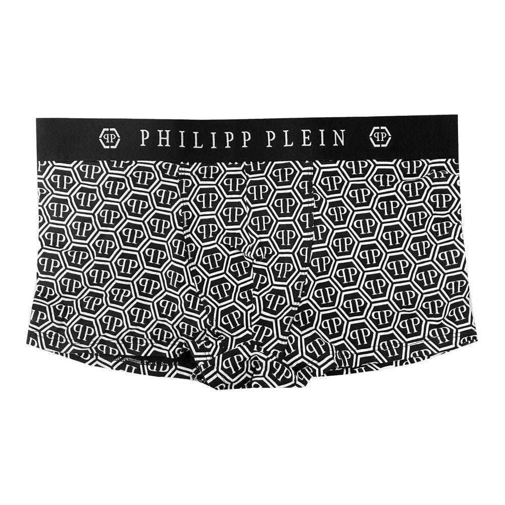 Philipp Plein Black Cotton Men Boxer