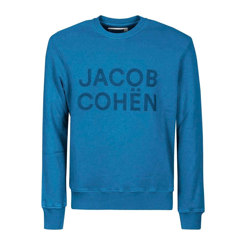 Jacob Cohen Elegant Sporty Men's Light Blue Sweatshirt Jacob Cohen